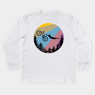 MTB - Epic Slopestyle Bike Jump Kids Long Sleeve T-Shirt